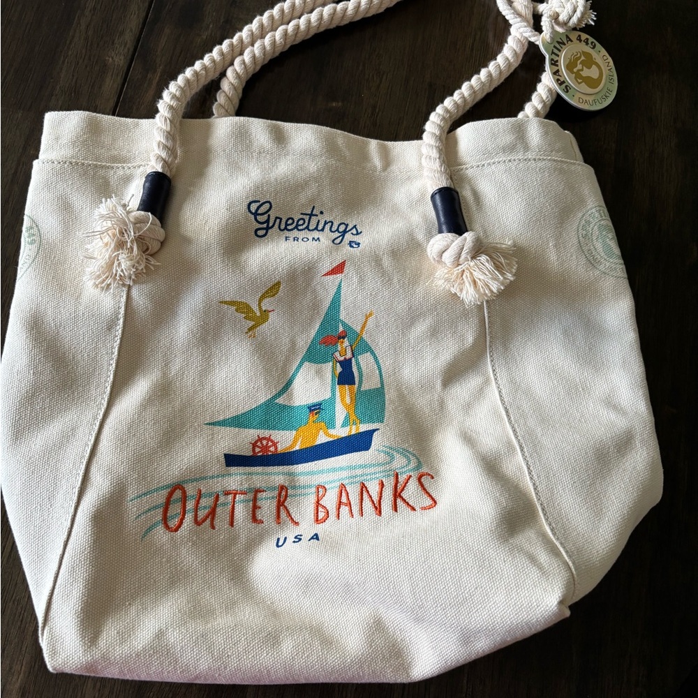 Spartina 449 Canvas Nautical Tote Bag